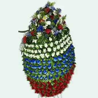 Венок из искусственных цветов