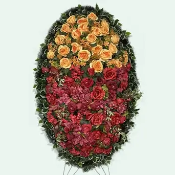 Венок из искусственных цветов